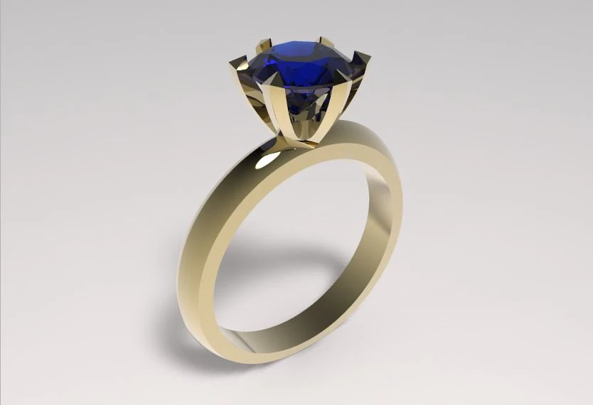 engagement ring 3D Print Model .c4d .max .obj .3ds .fbx .stl .blend