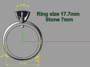 engagement ring Modelo de Impressão 3D