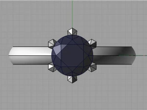 engagement ring 3D Print Model