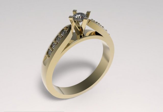 engagement ring 3D-printmodel .c4d .max .obj .3ds .fbx .stl .blend 