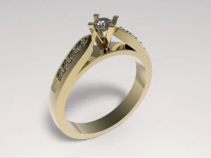 engagement ring 3D Print Model