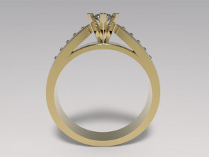 engagement ring 3D-printmodel