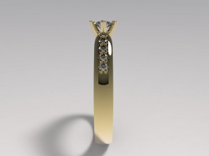 engagement ring 3D-printmodel
