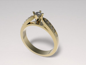 engagement ring 3D-printmodel