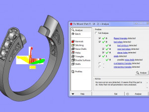 ring with oval stone 3Dプリントモデル
