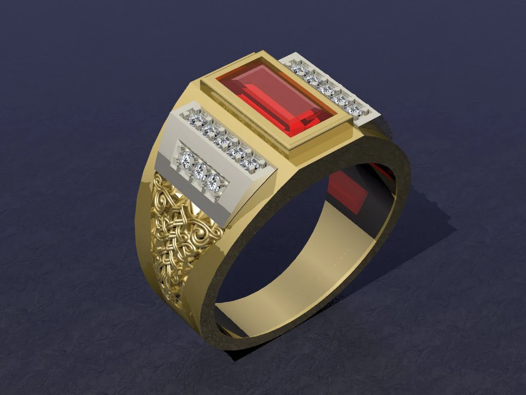 man ring 3D Print Model .c4d .max .obj .3ds .fbx .stl .blend 
