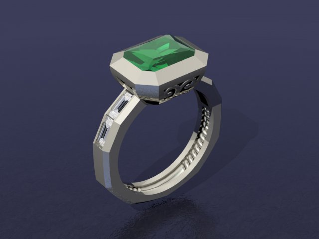 ring 3D Print Model .c4d .max .obj .3ds .fbx .stl .blend 