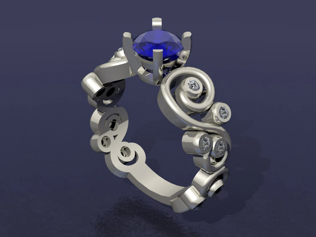 ring 3D Print Model .c4d .max .obj .3ds .fbx .stl .blend