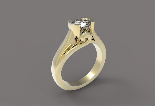 ring Modello di stampa 3D .c4d .max .obj .3ds .fbx .stl .blend 