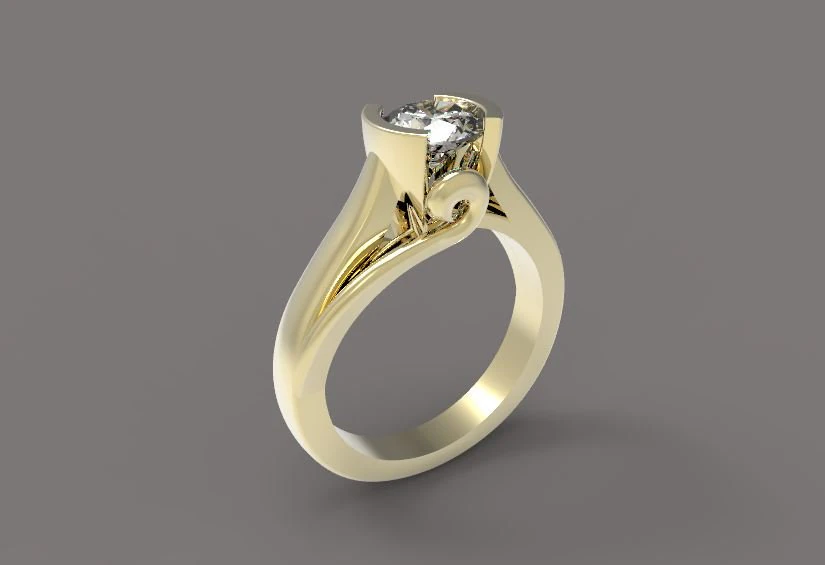ring 3D Print Model .c4d .max .obj .3ds .fbx .stl .blend 