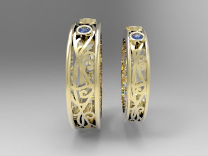 wedding bands Modèles 3D en vedette