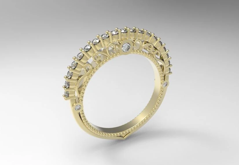 verragio band 3D Print Model .c4d .max .obj .3ds .fbx .stl .blend