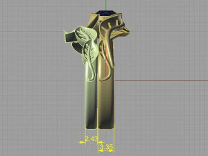 engagement ring and band 3D Print Model