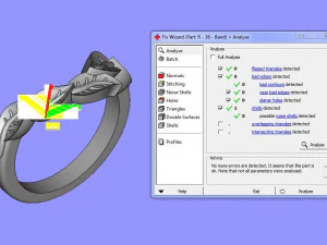 engagement ring and band 3D Print Model