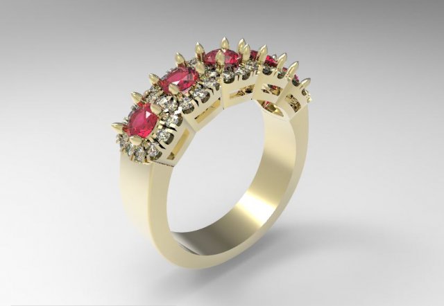 ring 3Dプリントモデル .c4d .max .obj .3ds .fbx .stl .blend 
