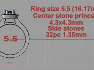 戒指 3D 打印模型