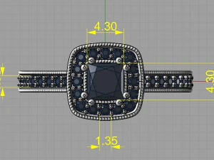 戒指 3D 打印模型