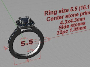戒指 3D 打印模型