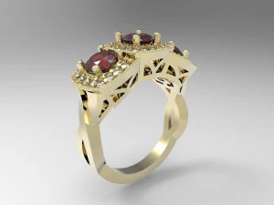 अँगूठी 3D प्रिंट मॉडल