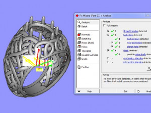 ring with oval stone 3D 프린트 모델