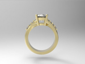 engagement ring 3Dプリントモデル