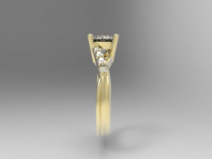 engagement ring 3Dプリントモデル