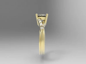 engagement ring 3D Print Model