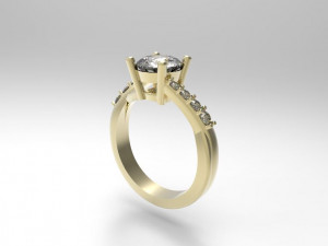 engagement ring 3Dプリントモデル