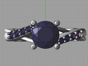 engagement ring 3Dプリントモデル