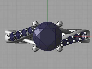 engagement ring 3D Print Model