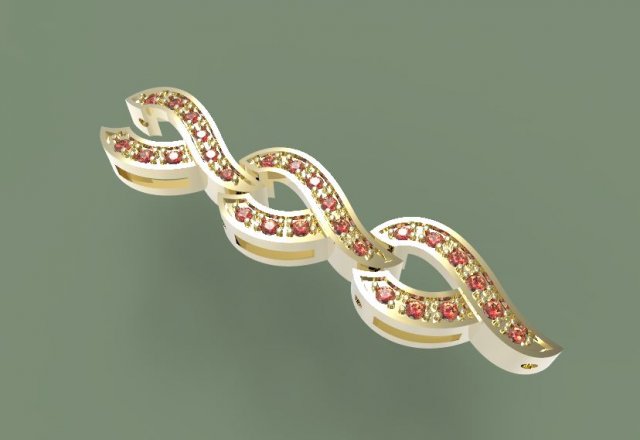 bracelet link Modello di stampa 3D .c4d .max .obj .3ds .fbx .stl .blend