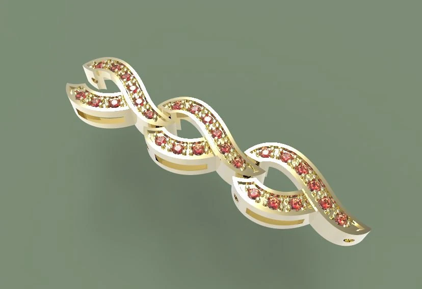 ブレスレットリンク 3Dプリントモデル .c4d .max .obj .3ds .fbx .stl .blend 