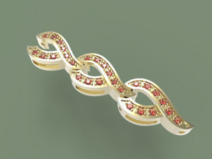 bracelet link 3Dプリントモデル