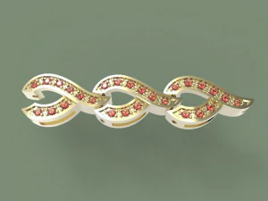 ブレスレットリンク 3Dプリントモデル