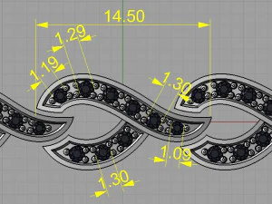 ブレスレットリンク 3Dプリントモデル