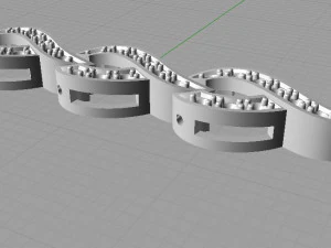 ブレスレットリンク 3Dプリントモデル
