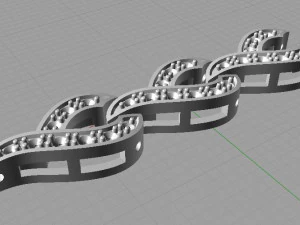 ブレスレットリンク 3Dプリントモデル