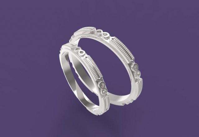 wedding bands Modèles 3D en vedette .c4d .max .obj .3ds .fbx .stl .blend 
