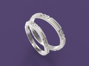 wedding bands Modelo de Impressão 3D