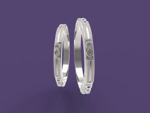 wedding bands Modèles 3D en vedette