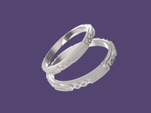 wedding bands Modèles 3D en vedette