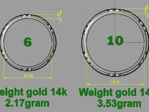 wedding bands Modèles 3D en vedette