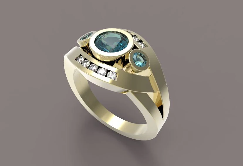 ring 3D Print Model .c4d .max .obj .3ds .fbx .stl .blend 