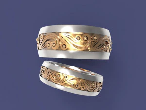 wedding bands 3D Print Model