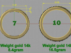 wedding bands 3D Print Model