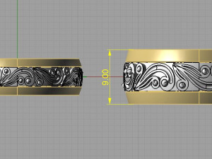 wedding bands Modelo de Impressão 3D
