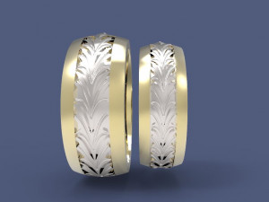 wedding bands 3D-printmodel