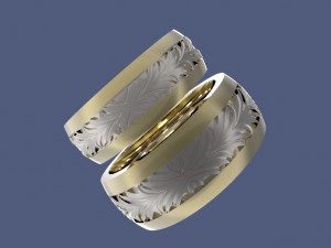 wedding bands 3D-printmodel