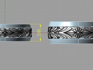 wedding bands 3D-printmodel