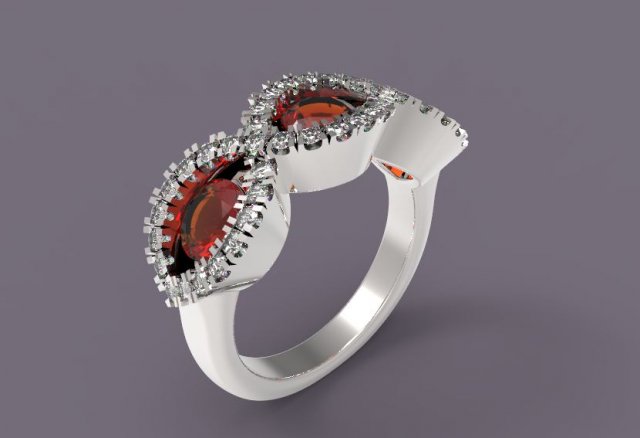ring 3D 프린트 모델 .c4d .max .obj .3ds .fbx .stl .blend 